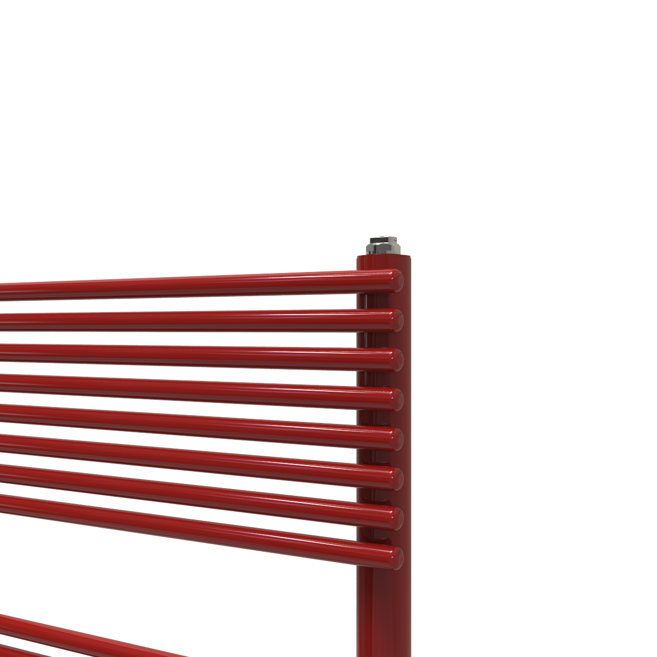 Scaldasalviette ad acqua calda DE'LONGHI SLIM rosso  interasse 450 mm, L 50 x H 107.7 cm - 5