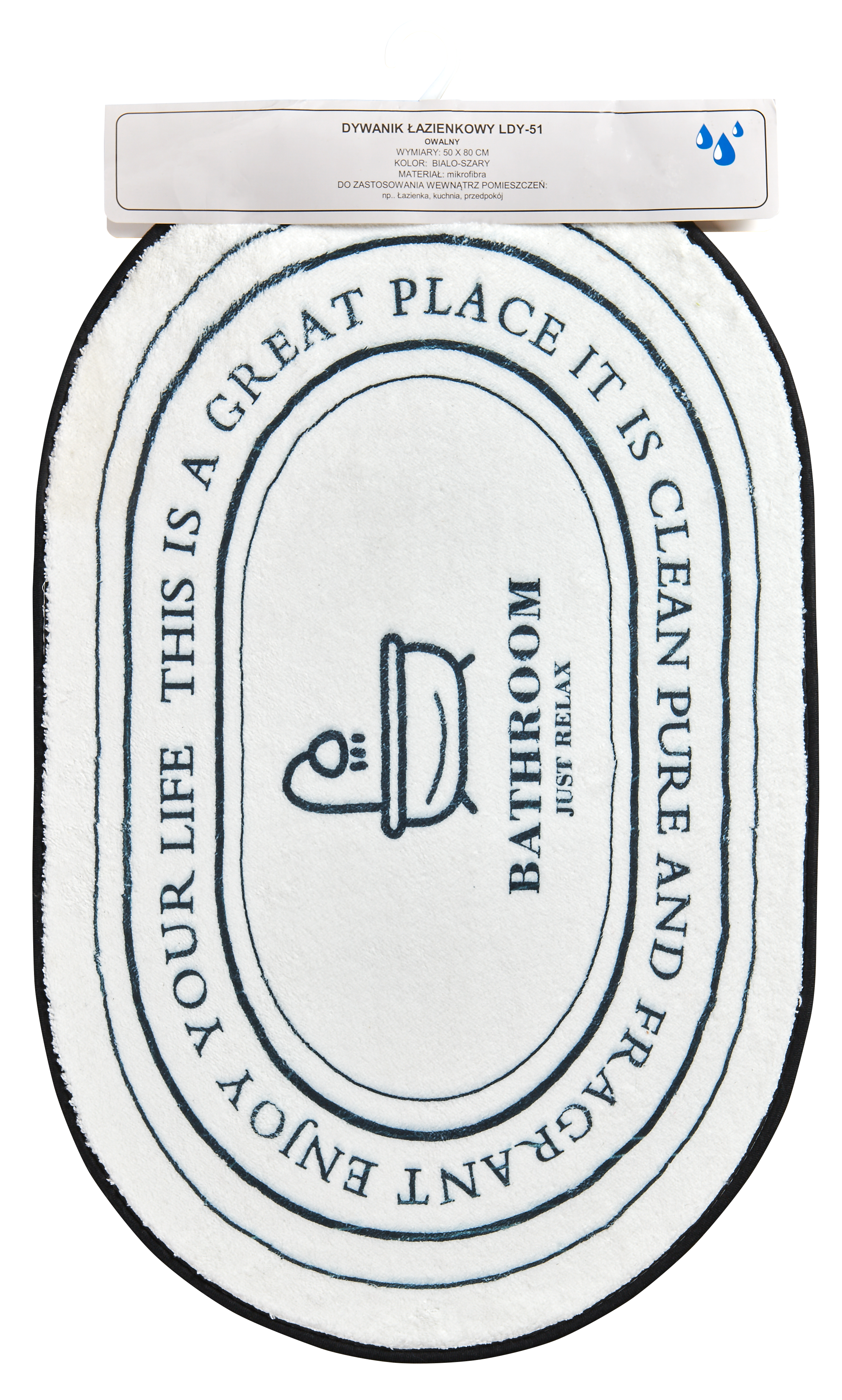 Dywanik łazienkowy LDY-51 50 x 80 Evg Trade - 2