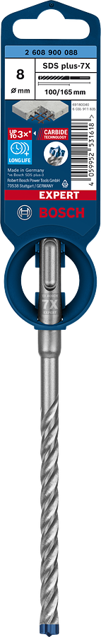 Broca para hormigón enganche sds plus ø 8 x l. 165 mm bosch expert plus 7x
