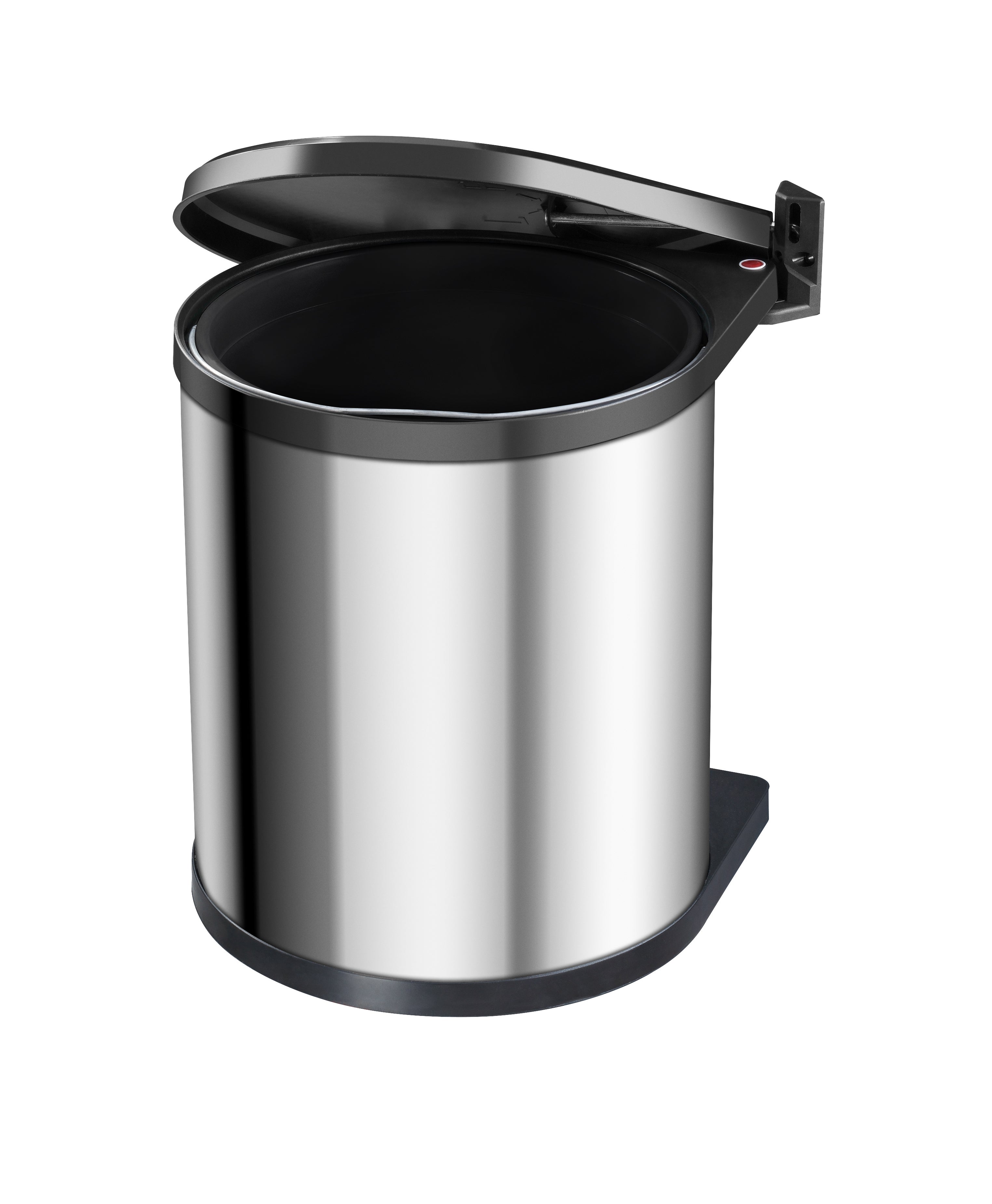 Balde de lixo extraível Hailo 15 L inox e plástico - 3