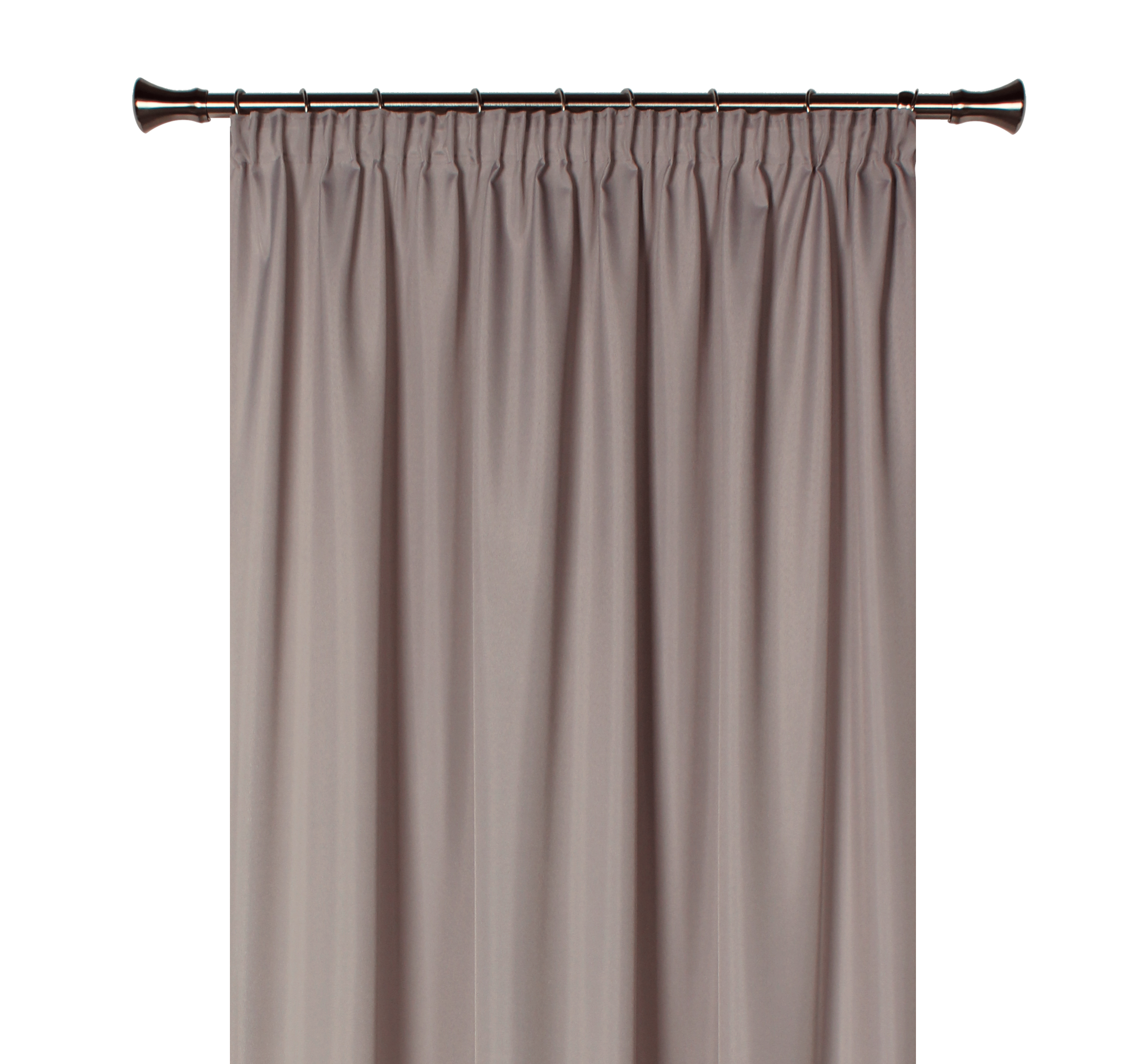 Zasłona Oxford beżowa taupe 140 x 260 cm na taśmie - 3