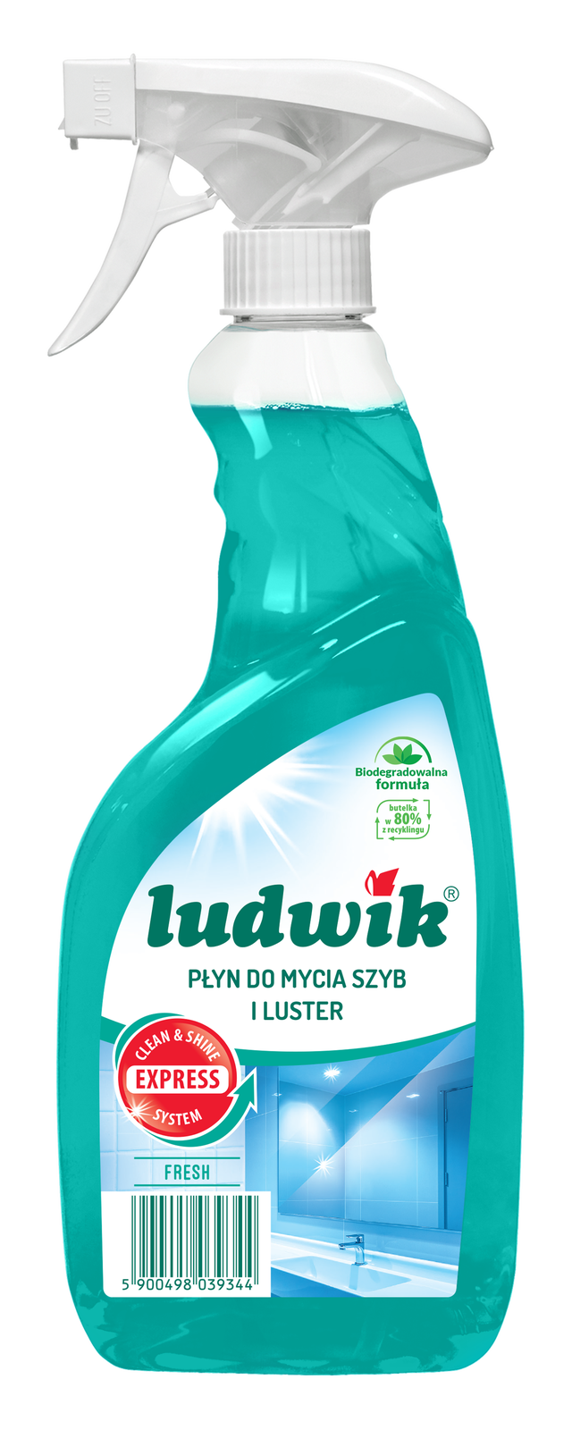 Płyn do mycia szyb i luster 0.6 l Ludwik