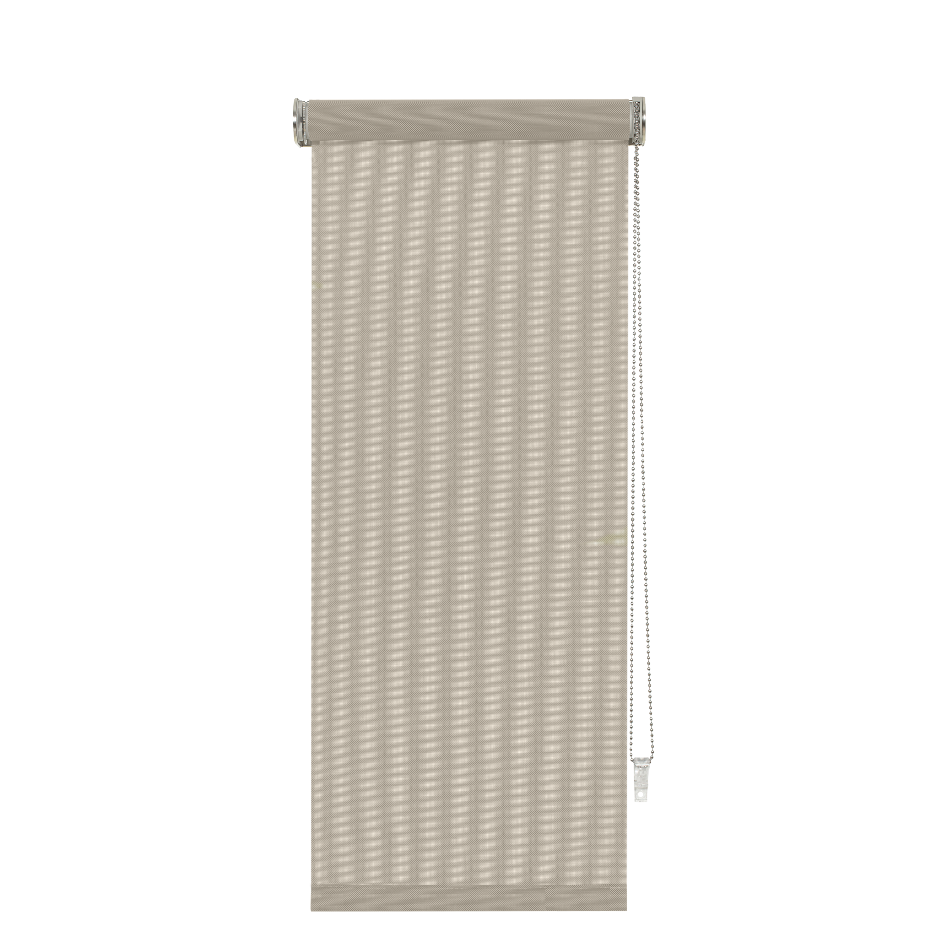 Estor enrollable screen 10% Brasilia de 105x250 poliéster liso pebble INSPIRE con cadena - 5