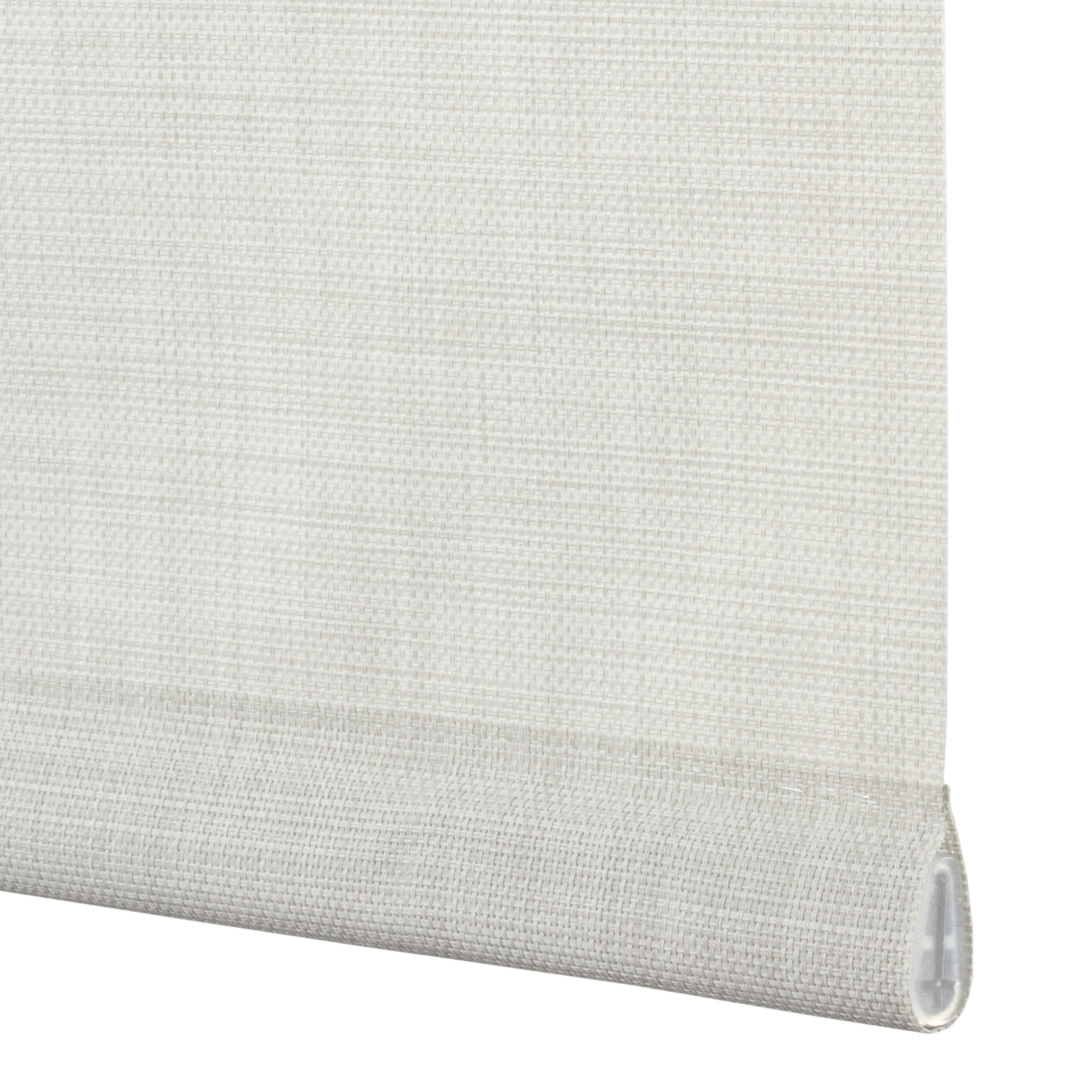 Estor enrollable screen 10% térmico con cadena Puebla poliéster liso blanco-perla INSPIRE de 75x250cm. Instalación sin taladrar - 10