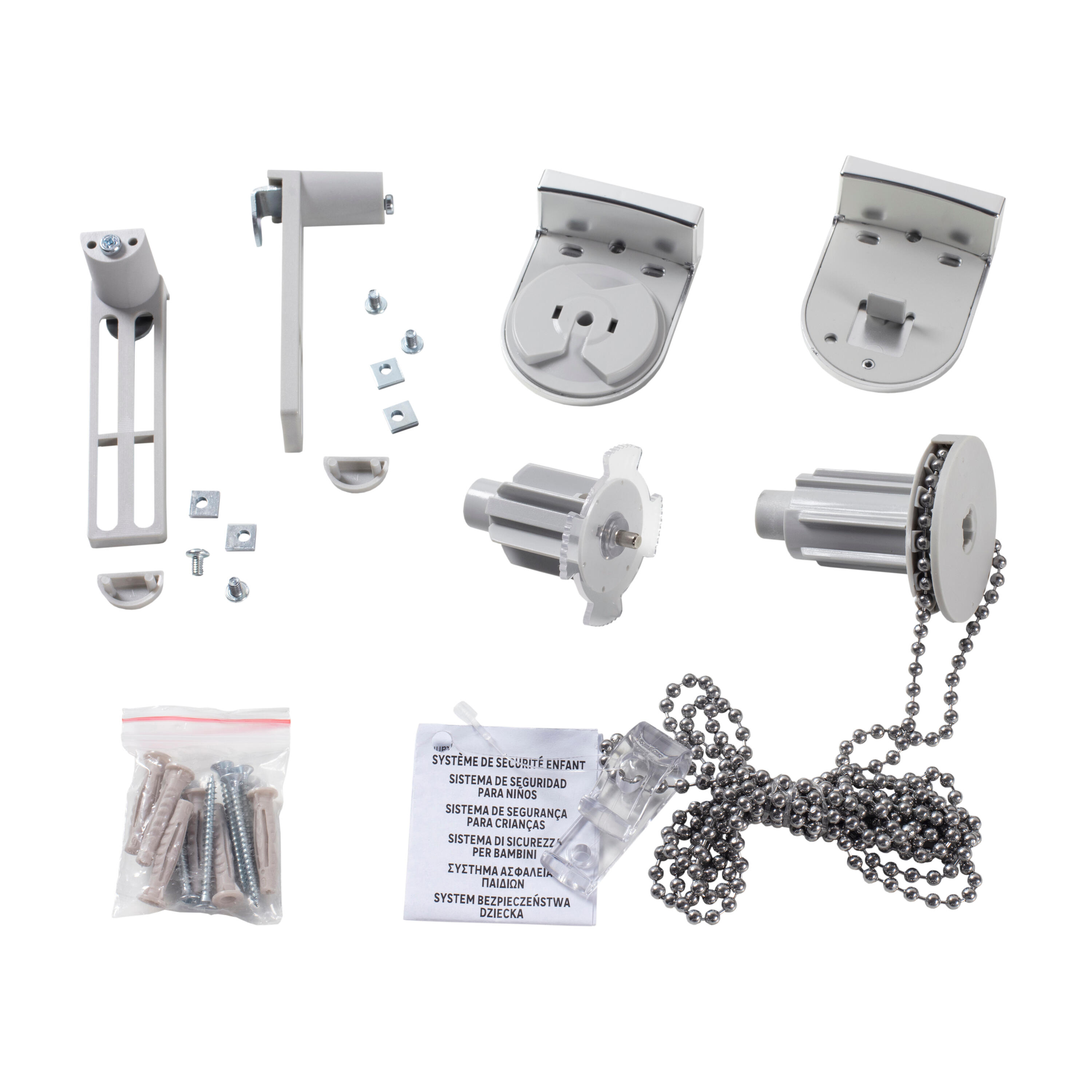 Store enrouleur screen Brasilia blanc, l.75 x H.250 cm, INSPIRE - 14