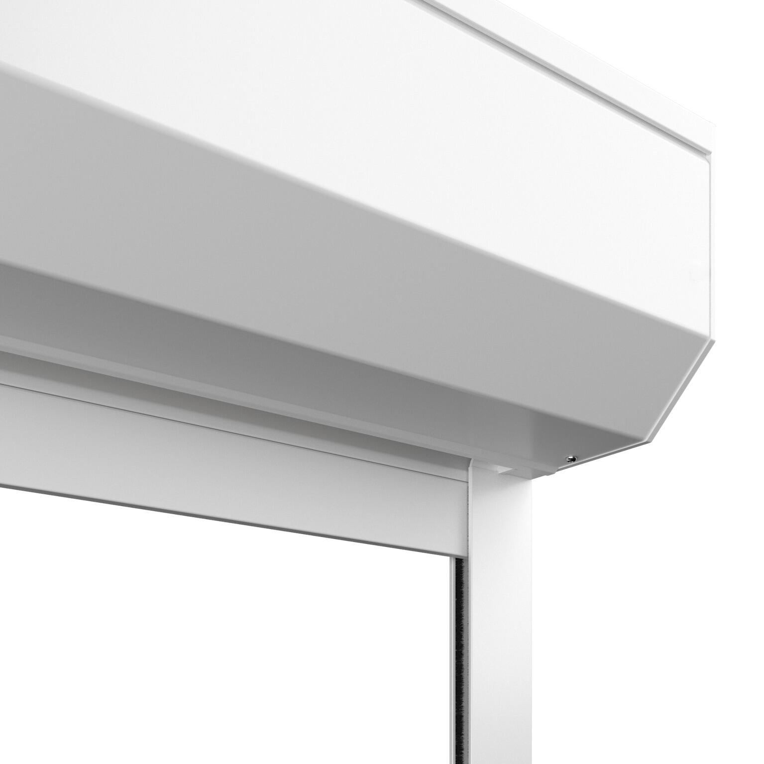 Volet roulant électrique alu. isolé blanc motorisé radio, H.160 x l.120 cm - 8