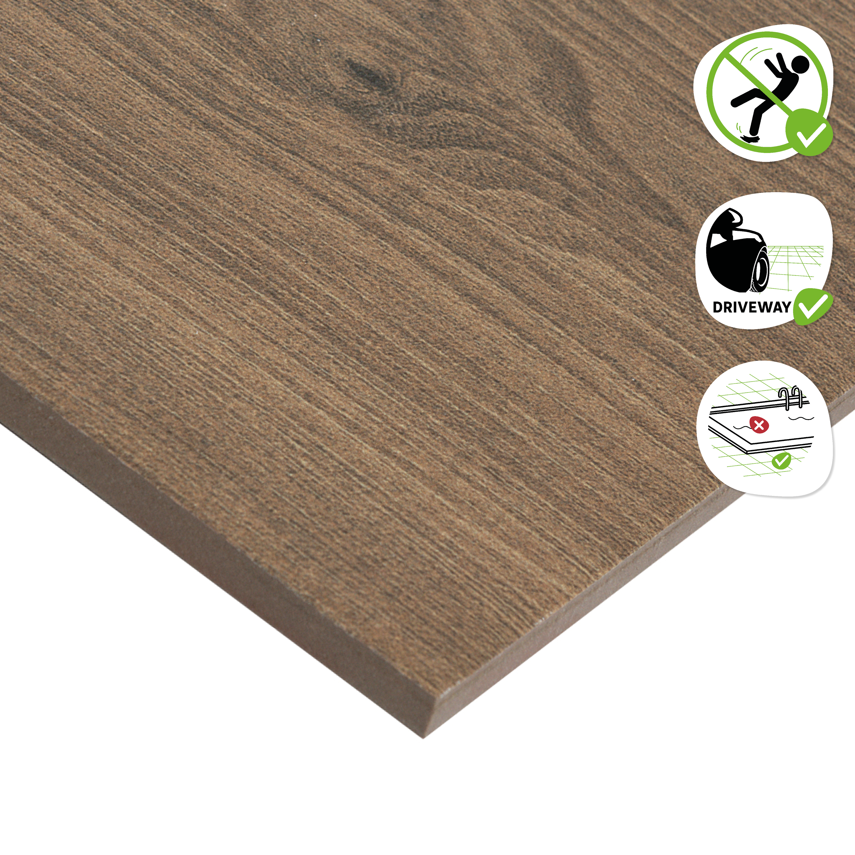 Suelo porcelánico Wakefield efecto madera marrón 20x75 cm C3 ARTENS - 2