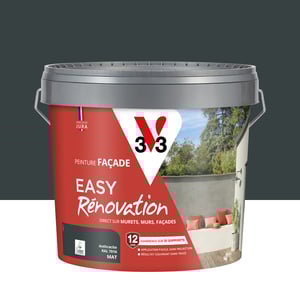 Peinture extérieure façade Easy rénovation V33 anthracite ral 7016 mat 10l