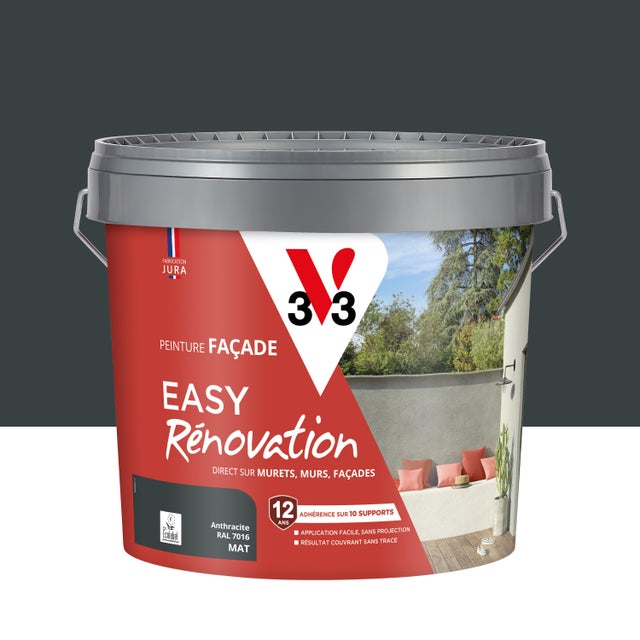 Peinture sol Climats extrêmes® V33, pierre satiné, 2.5 l | Leroy Merlin