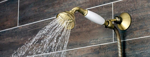 Conjunto De Alcachofa Y Manguera ICHMA 5 Funciones Dorado