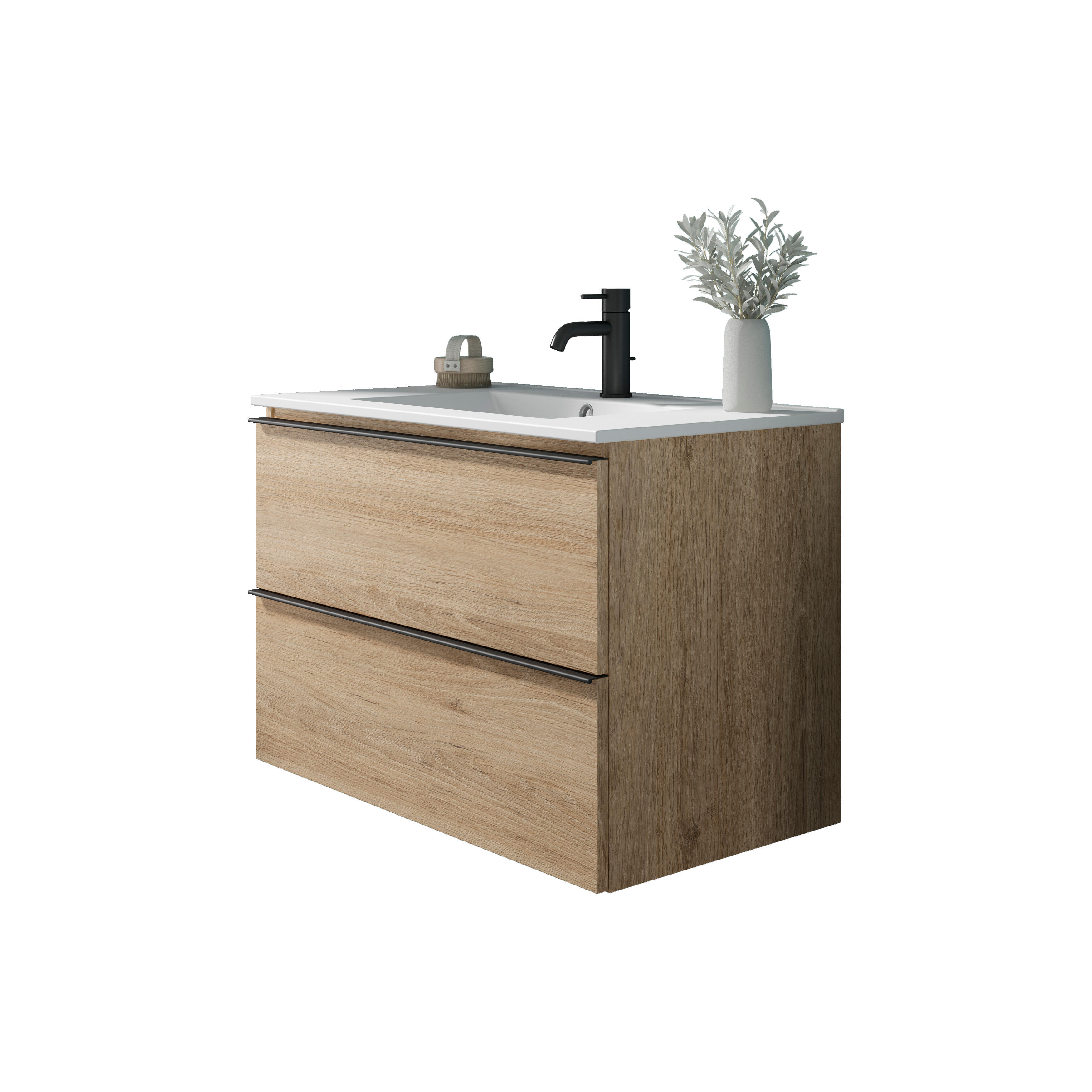 Mueble de baño bora roble 80x46 cm