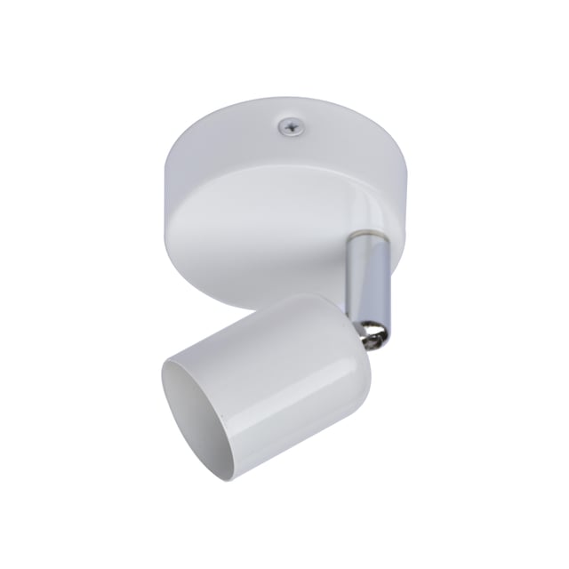 Spot patère, acier gu10, blanc max 40 W Basic