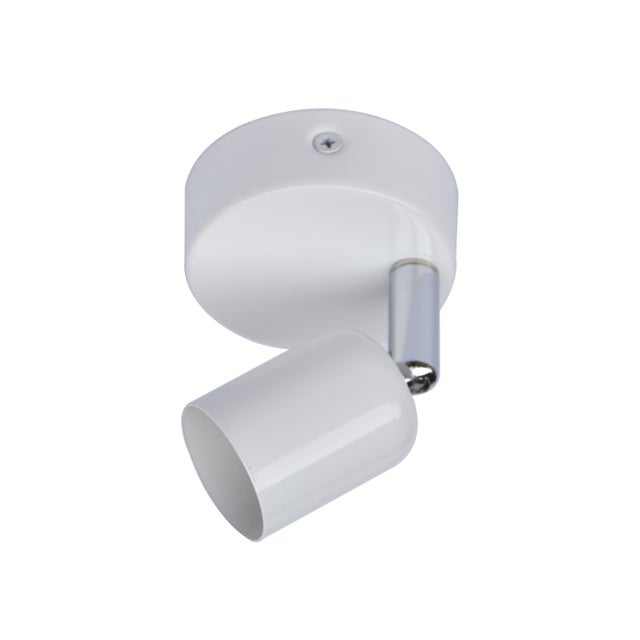 Spot patère Basic, aluminium blanc, GU10