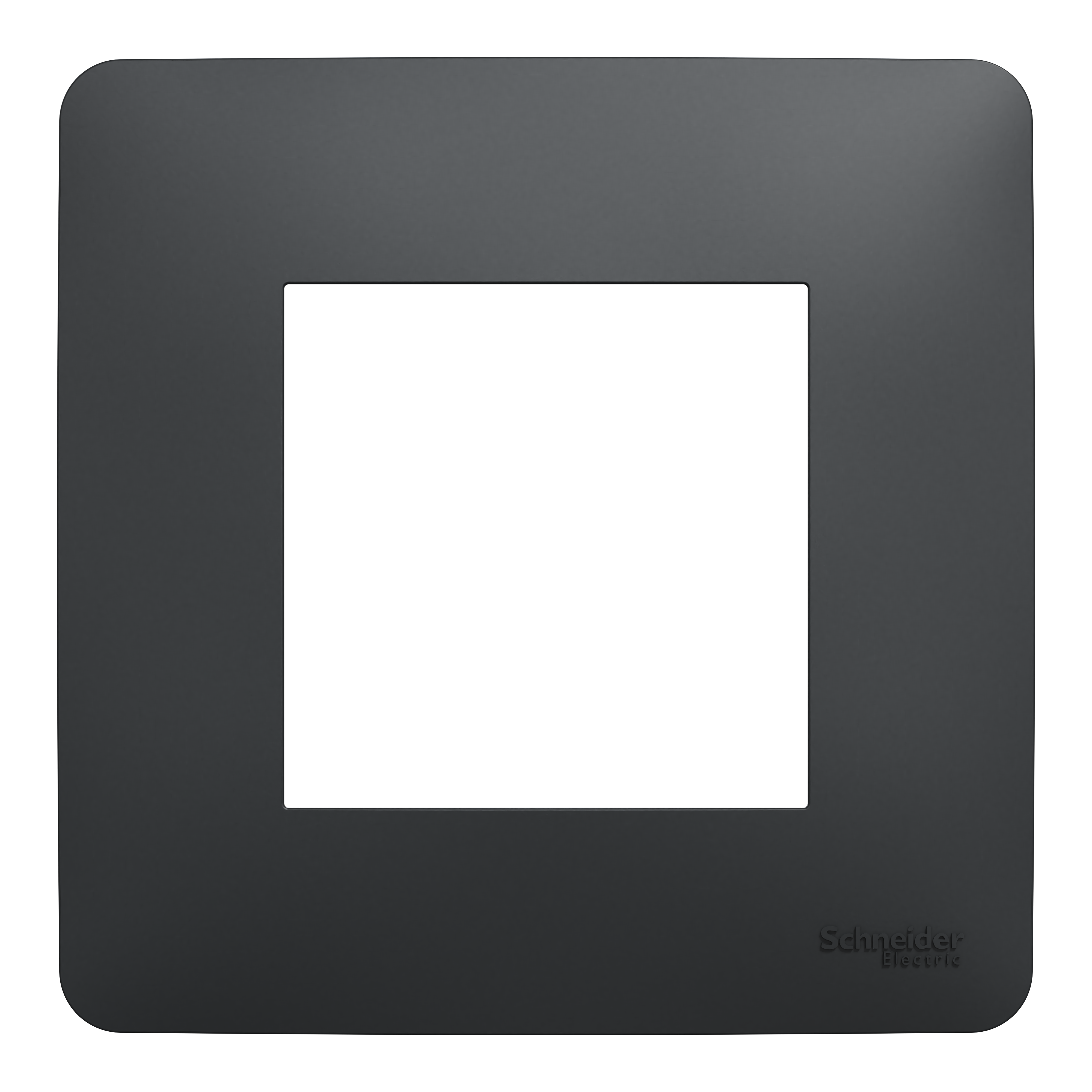 Plaque Simple Anthracite Schneider Alombard ALB83010 - Pour Interrupteur Ou Prise - Neuf