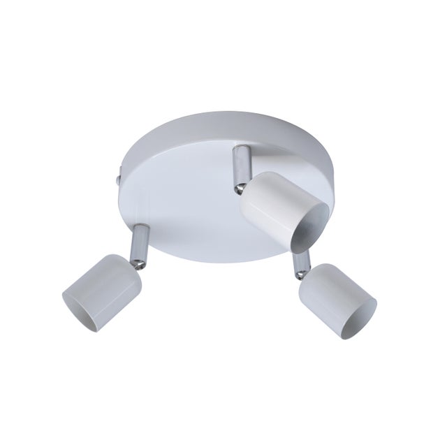 Plafonnier 3 spots, blanc, GU10, Basic