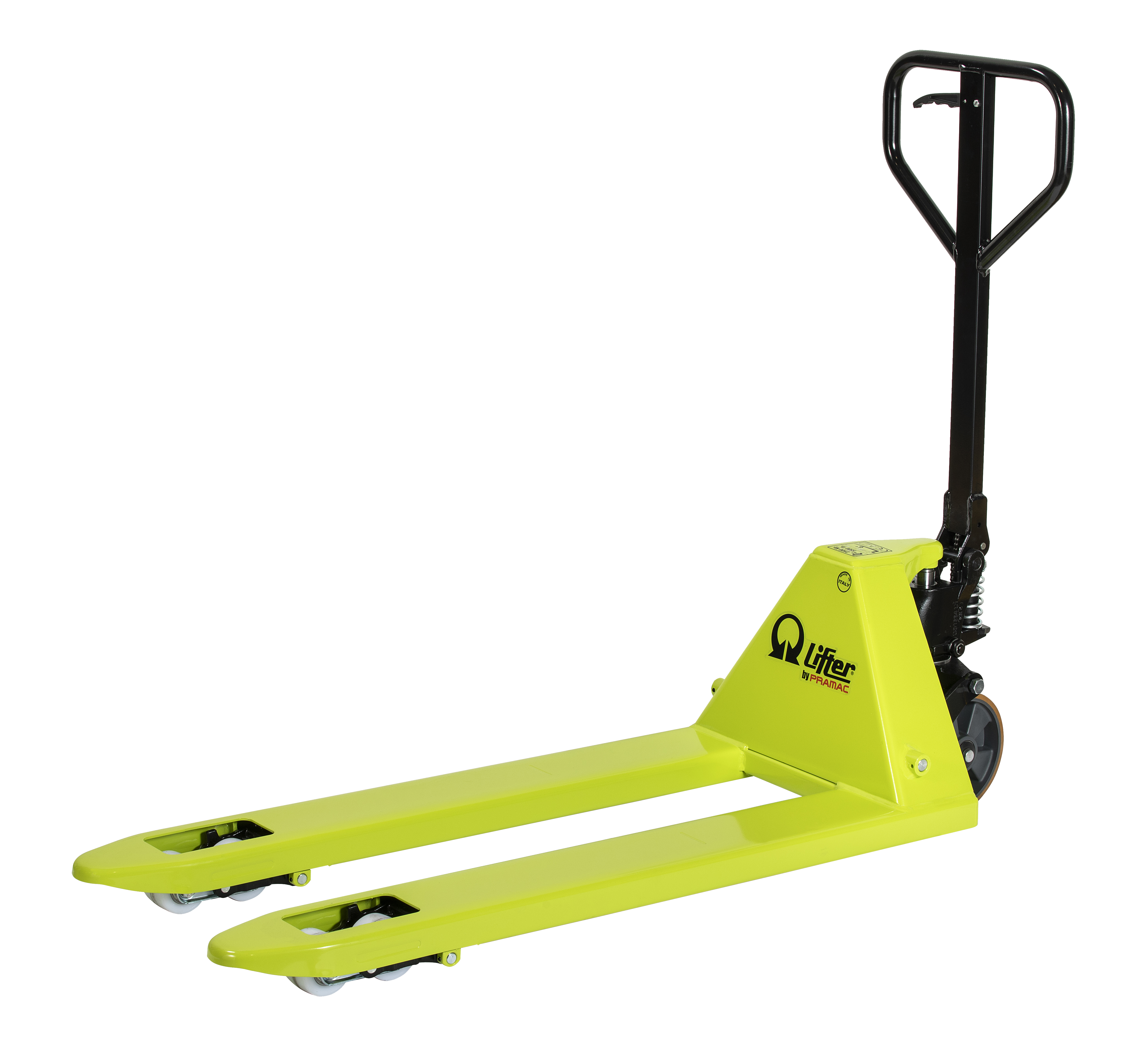Transpaleta manual gs s4, 1150x525mm, 2.500 kg, rueda poly, rodillos 4 nylon