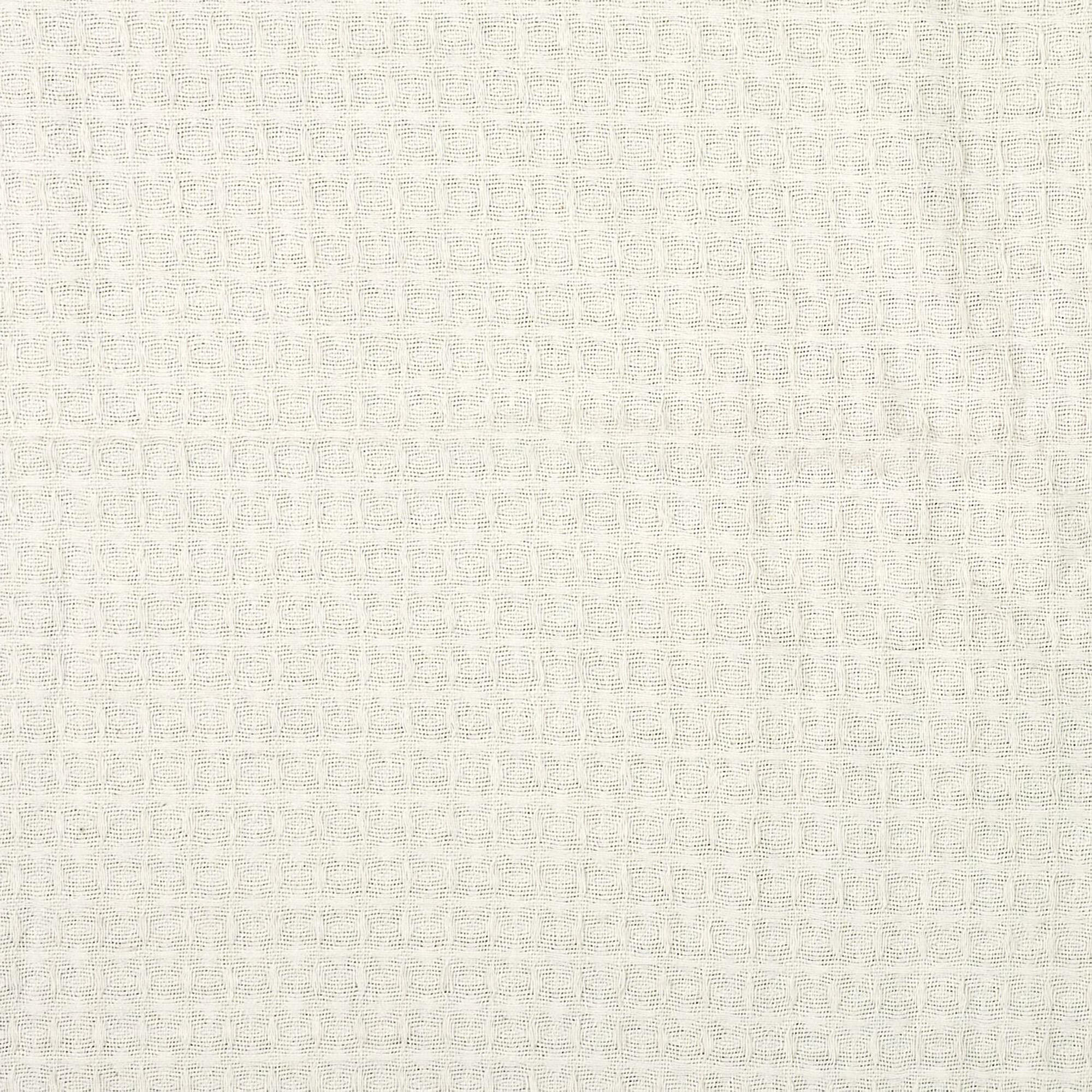 Manta Gofrada THE HOME DECO FACTORY algodón liso beige con flecos de 250x170 cm - 5