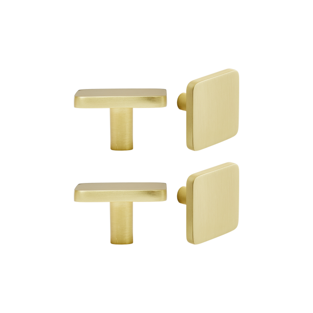 4 Pomo de mueble INSPIRE  amarillo / dorado