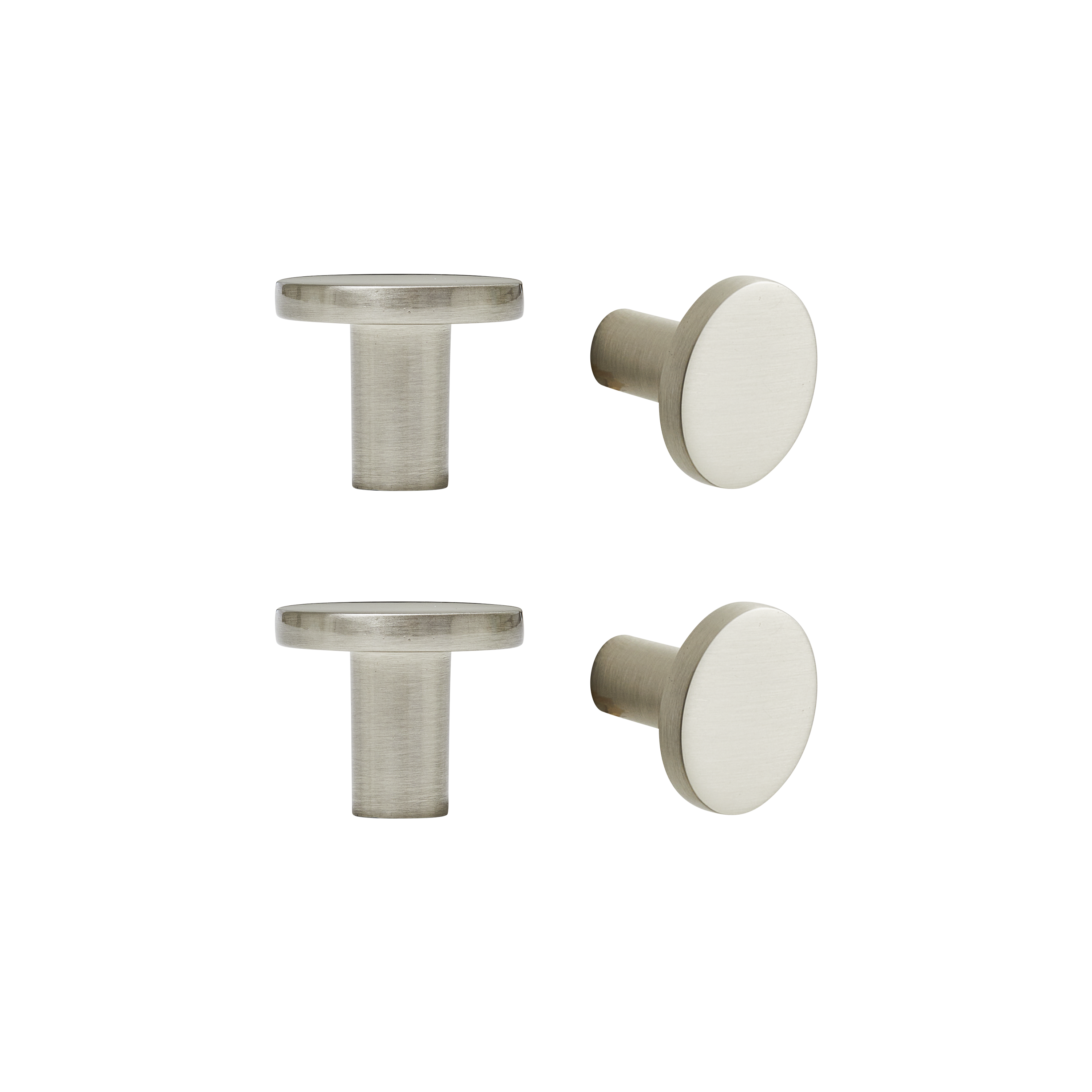 4 pomo de mueble inspire serie benny níquel cepillado ø 25 mm