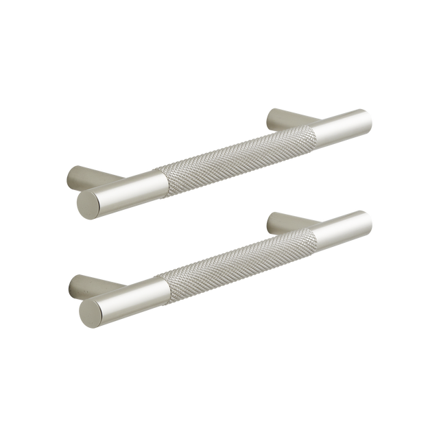 Tirador mueble INSPIRE Axel níquel distancia entre eje 128 mm