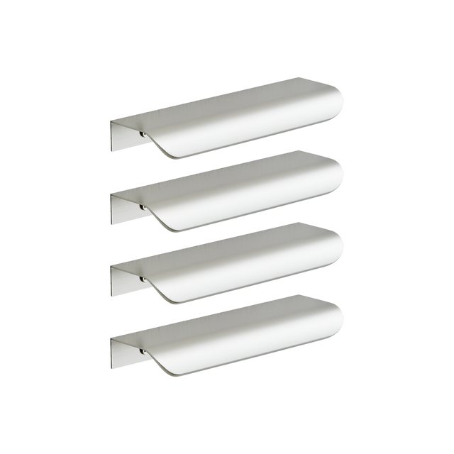 Maniglia per mobili INSPIRE Olso in alluminio nichelato spazzolato lucido int. 96 mm, 4 pezzi