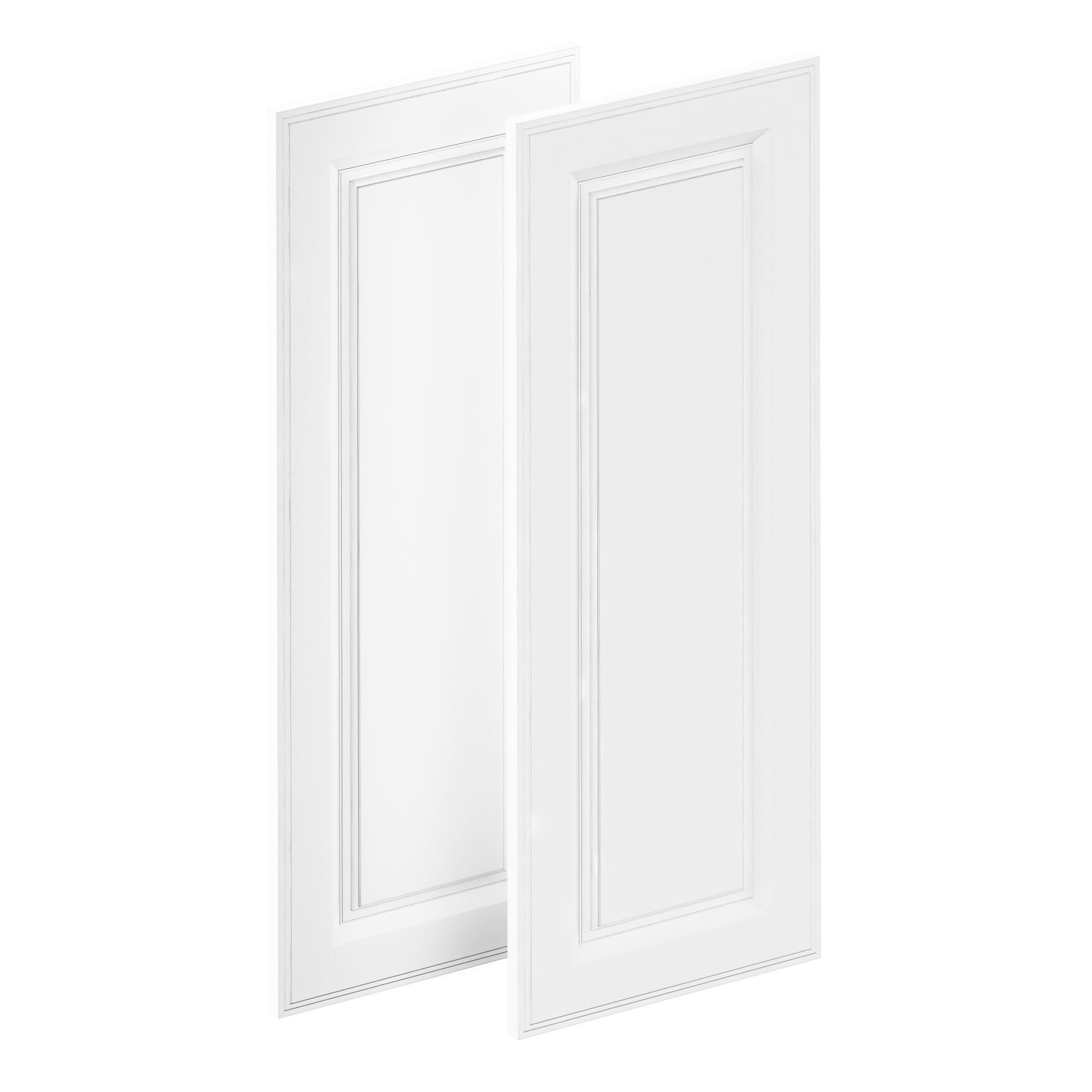 Lote de 2 puertas mueble de cocina oxford blanco h 76.8x l 29.8cm