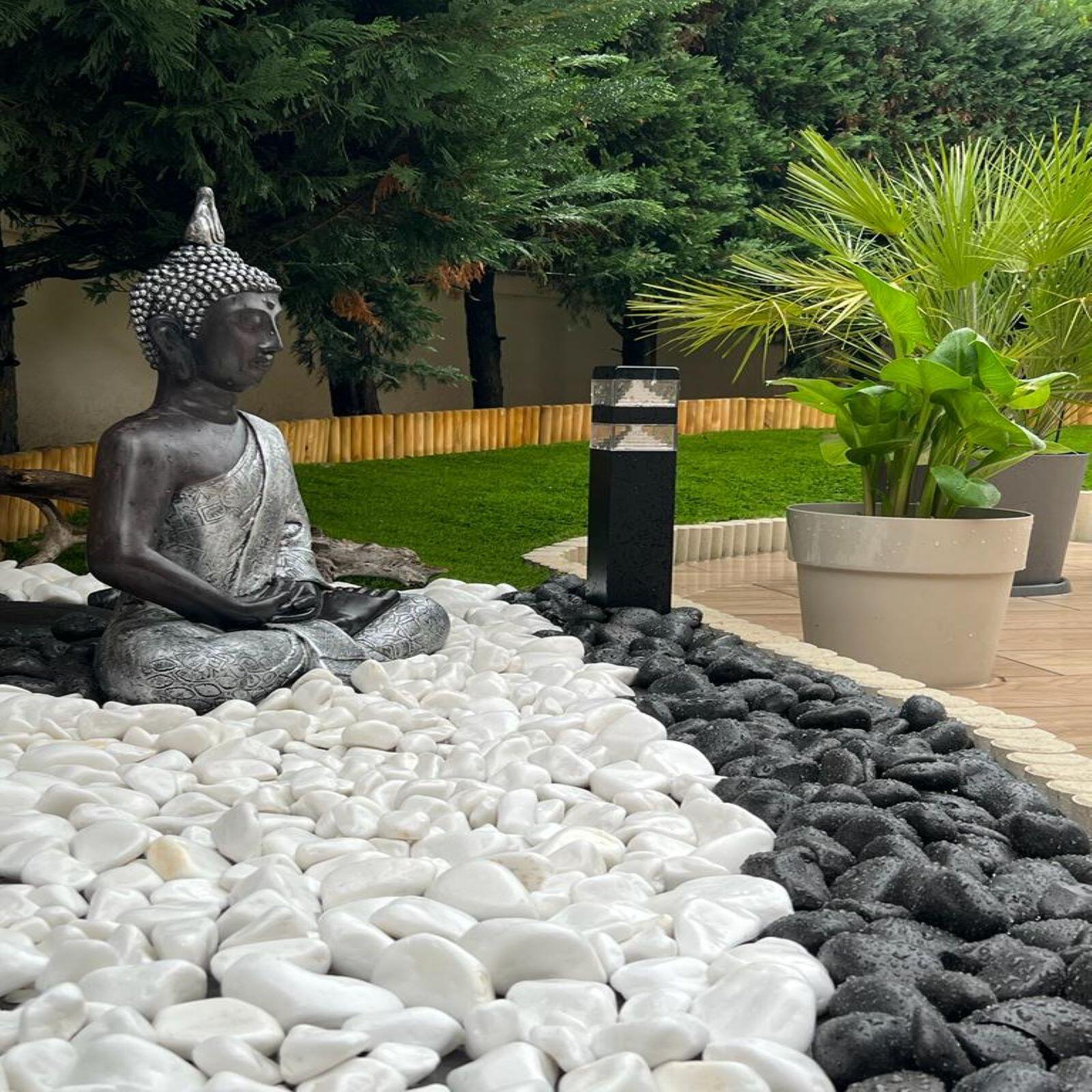 Borne extérieure LED, 1000 lumens Pyramide noir LUMIHOME - 3