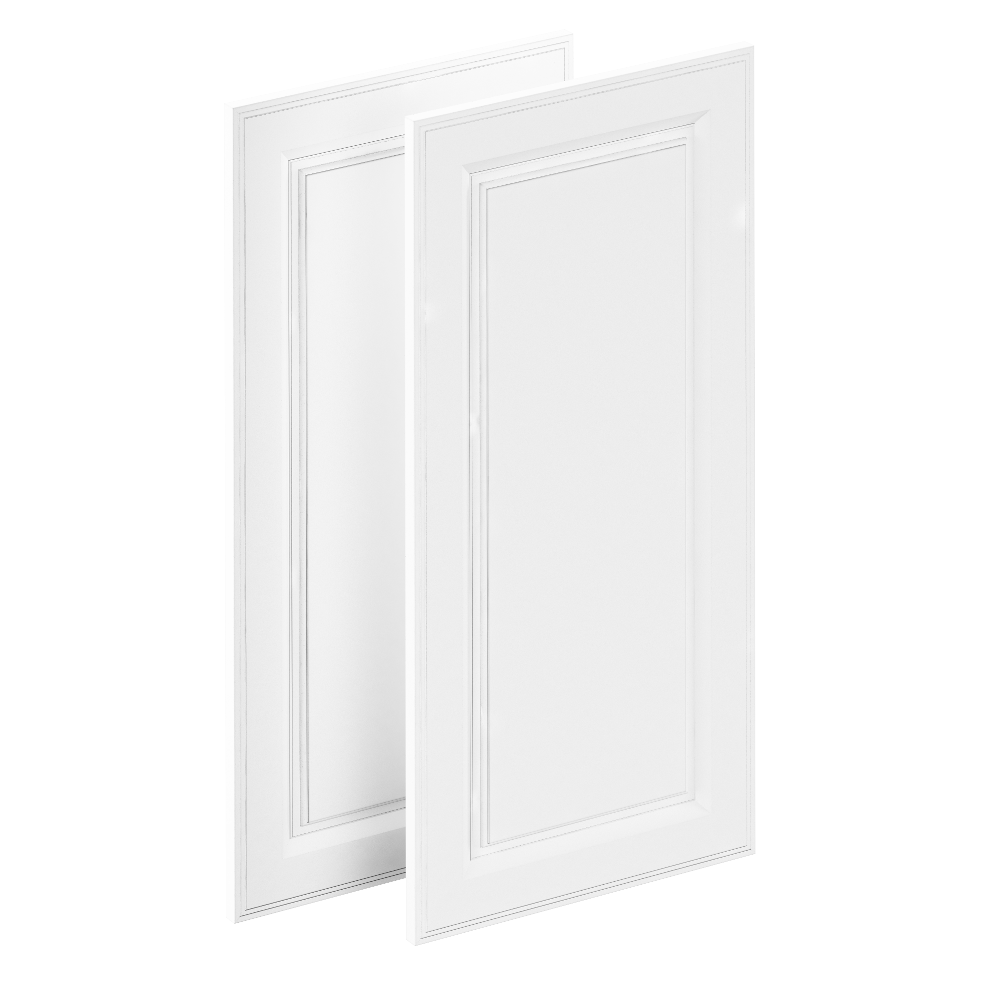 Lote de 2 puertas mueble de cocina oxford blanco h 76.8x l 36.7 cm