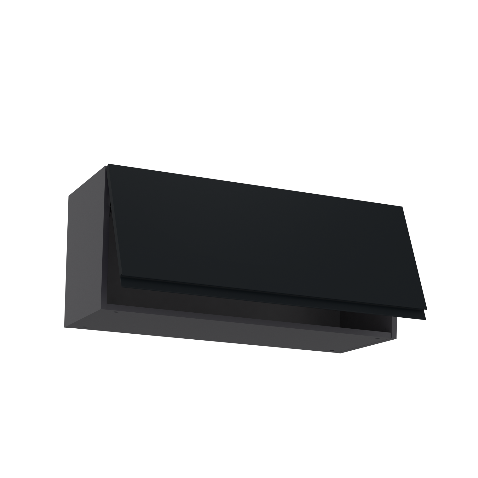 Mueble alto de cocina delinia id tokyo negro mate 38,4x90 cm 1pta abatible
