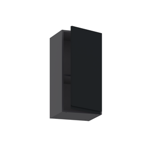 Meuble haut de cuisine Tokyo noir 1 porte H77 x l40