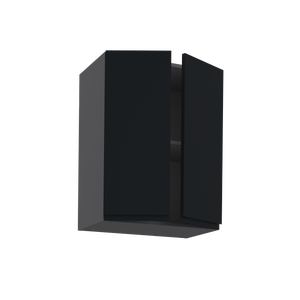 Meuble haut de cuisine Tokyo noir 2 portes H77 x l60 Leroy Merlin Les bons plans des petits projets avant l'été