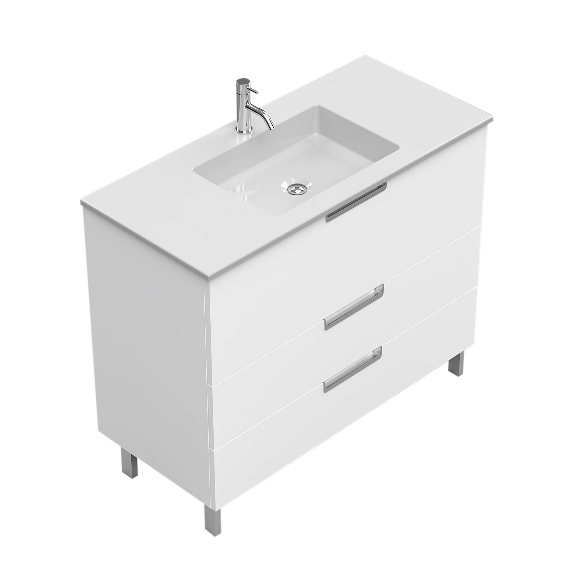 Móvel de casa de banho 100X46X73 cm branco Enzo - 2