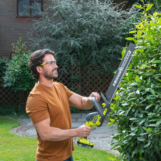 Taille-haie sur batterie RYOBI RY18HT45A Linea L.45 cm, 1 batterie 18V 2Ah - 5