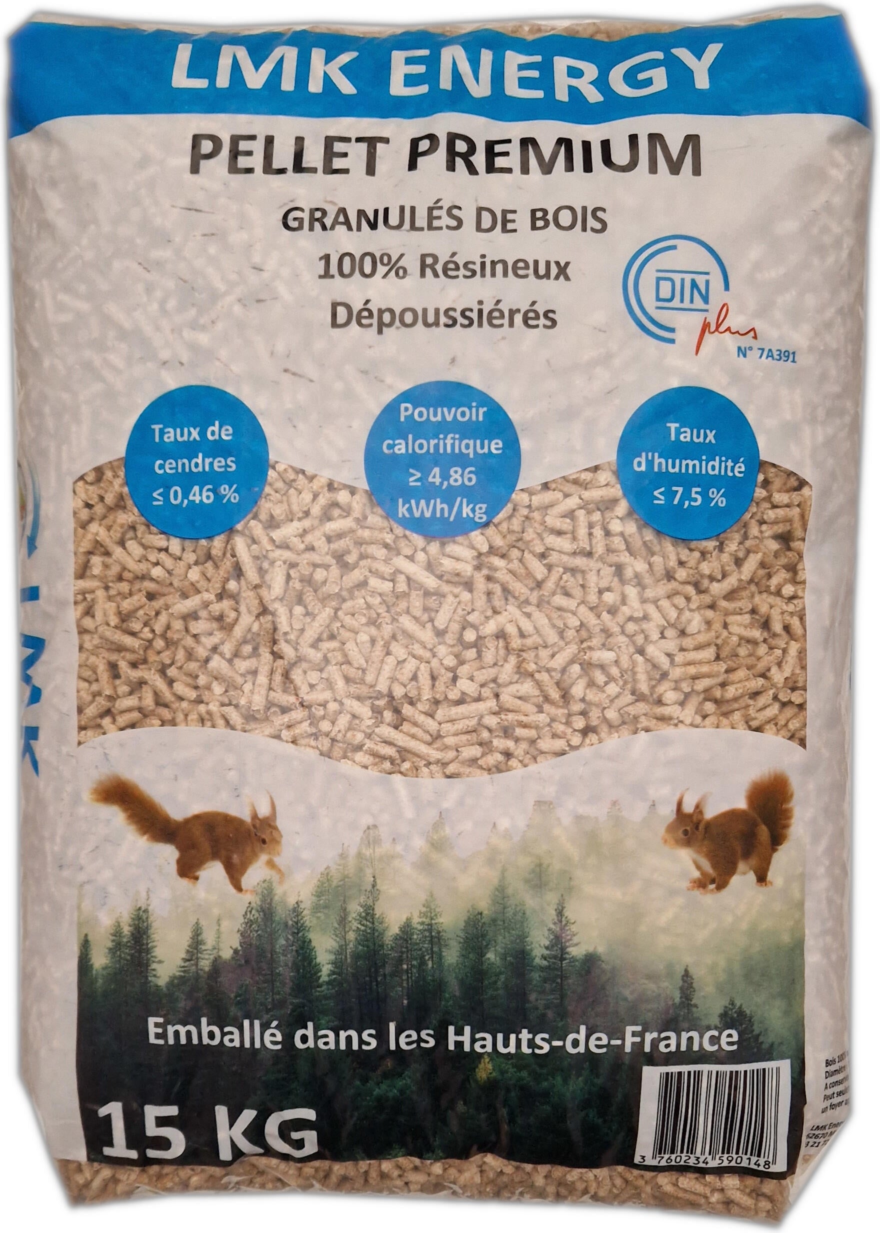 Granulés De Bois PELLET PREMIUM, Sac De 15 Kg | Leroy Merlin