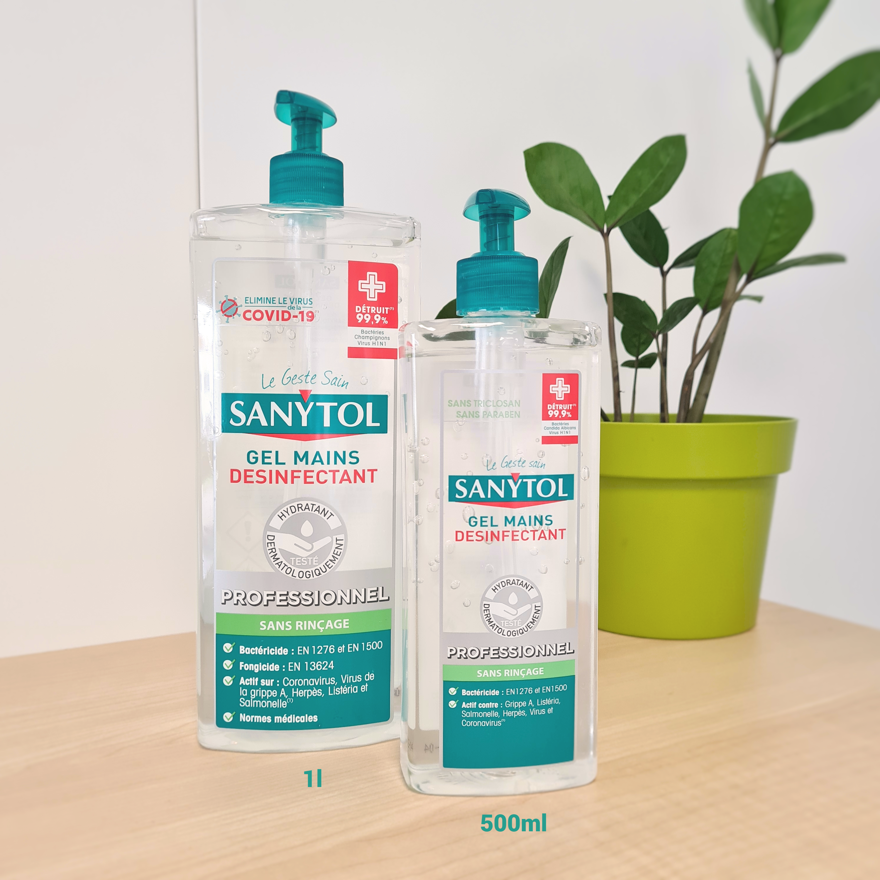 Désinfectant gel SANYTOL Mains 0.5L - 3
