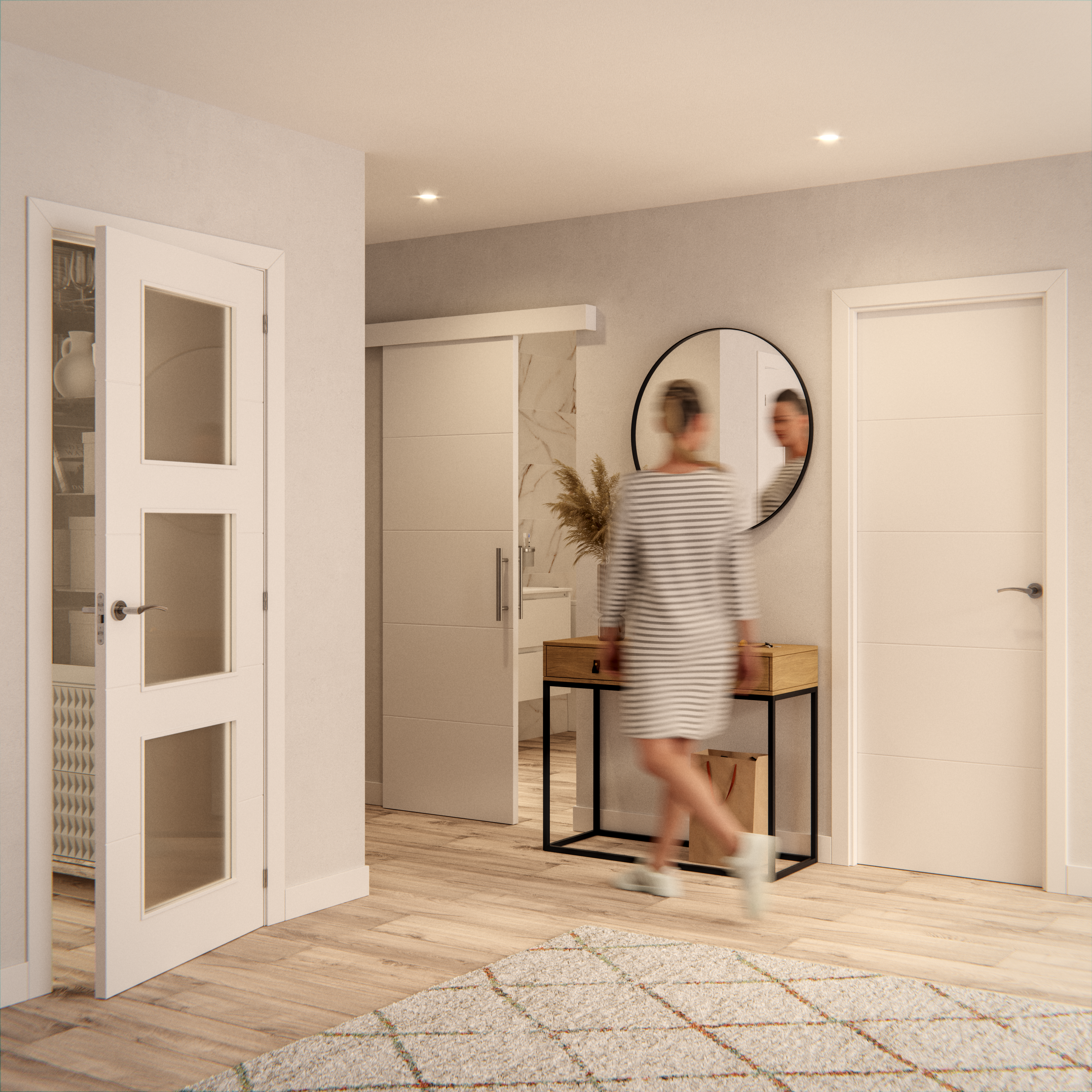 Espelho INSPIRE focale 81cm preto - 18