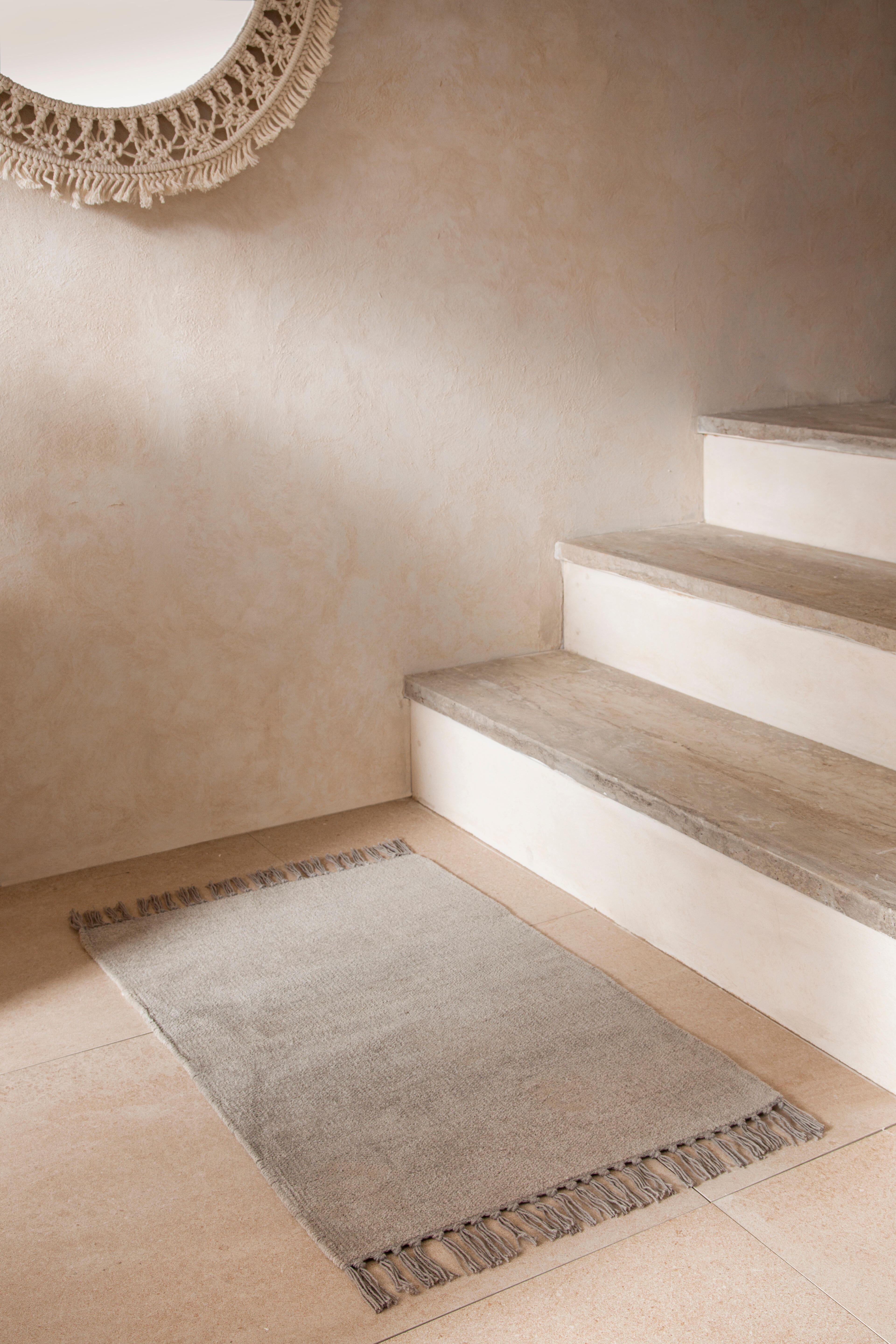 Tapete algodão INSPIRE MANOA COM FRANJAS 50X80CM MOON4 - 16