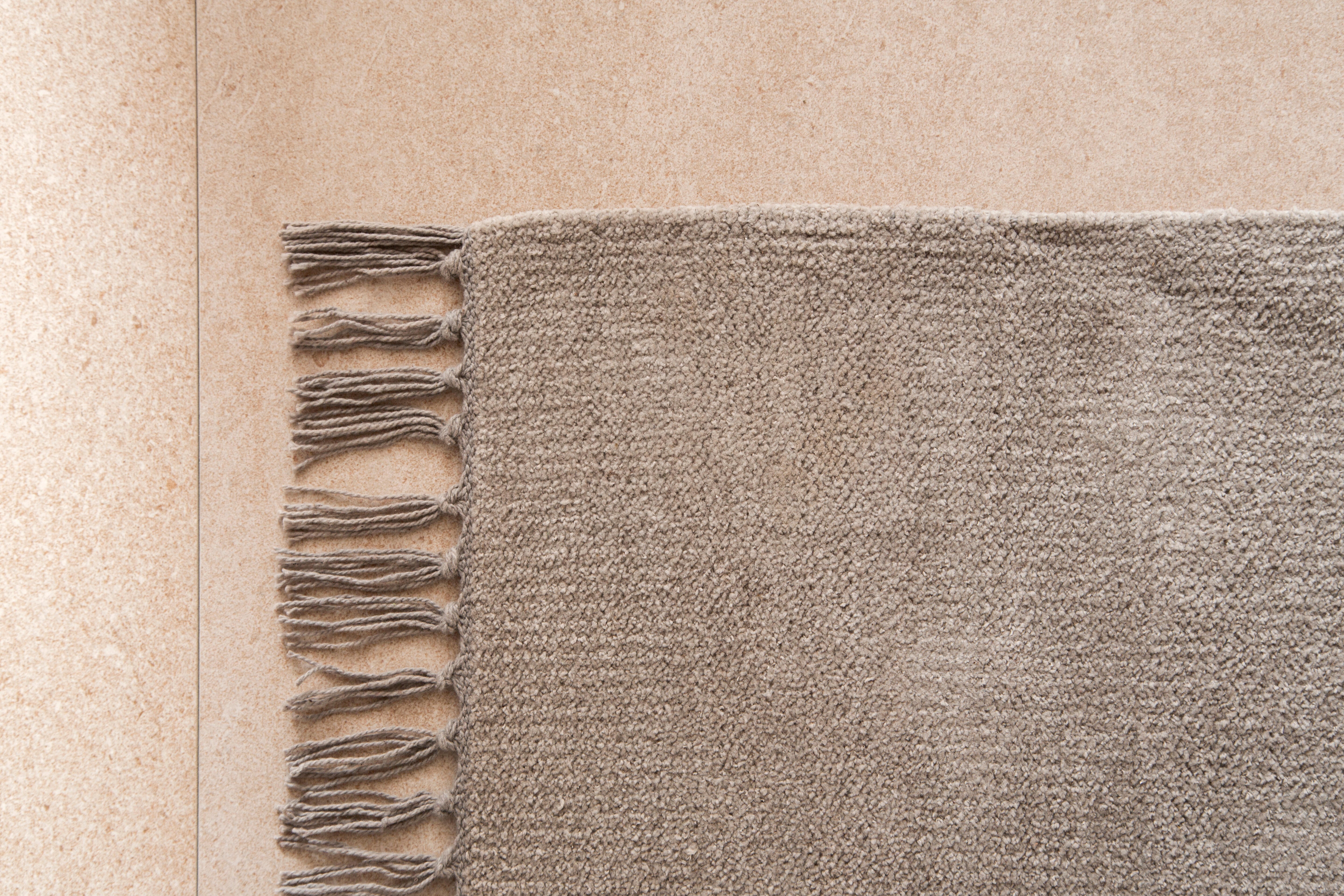 Alfombra  algodón tejido plano INSPIRE Manoa liso   lavable en lavadora 50x80cm - 5