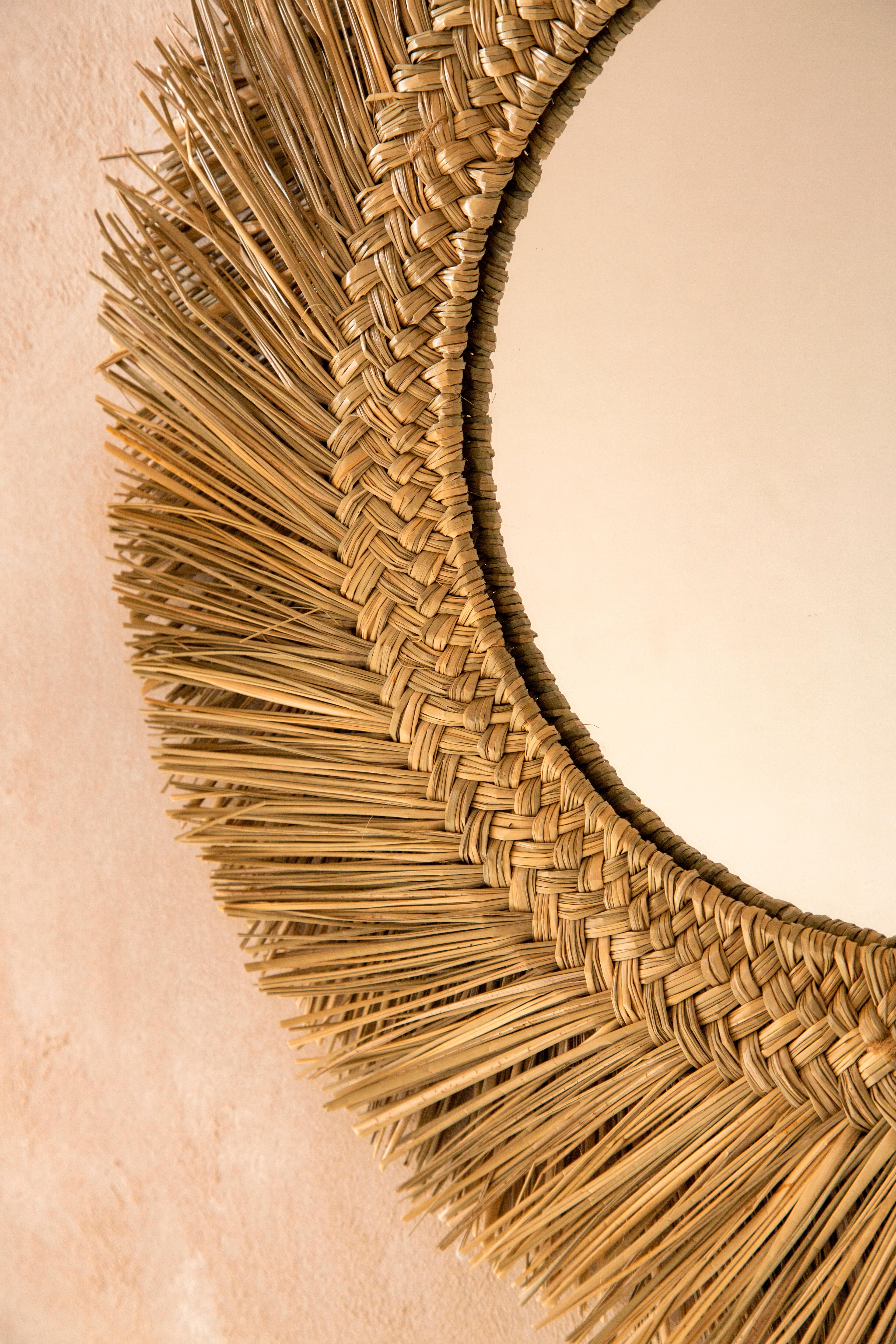 Specchio EXOTIC tondo in acciaio naturale Ø 60 cm INSPIRE - 26