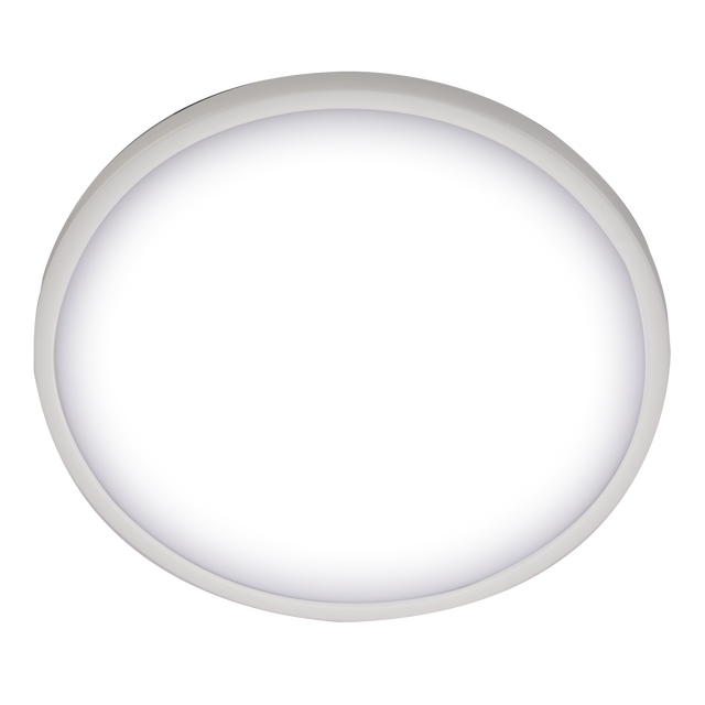 Kit 1 spot à fixer LED Sanoa IP44, blanc chaud/neutre D.40 blanc INSPIRE