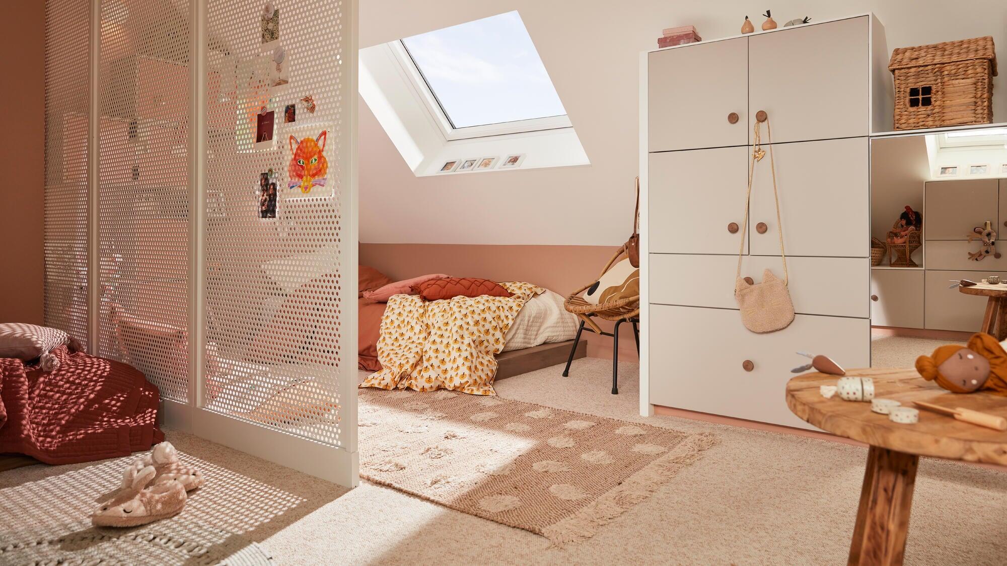 Ventana de techo madera blanco GGLMK042070 giratoria manual de 78x98 cm - 2