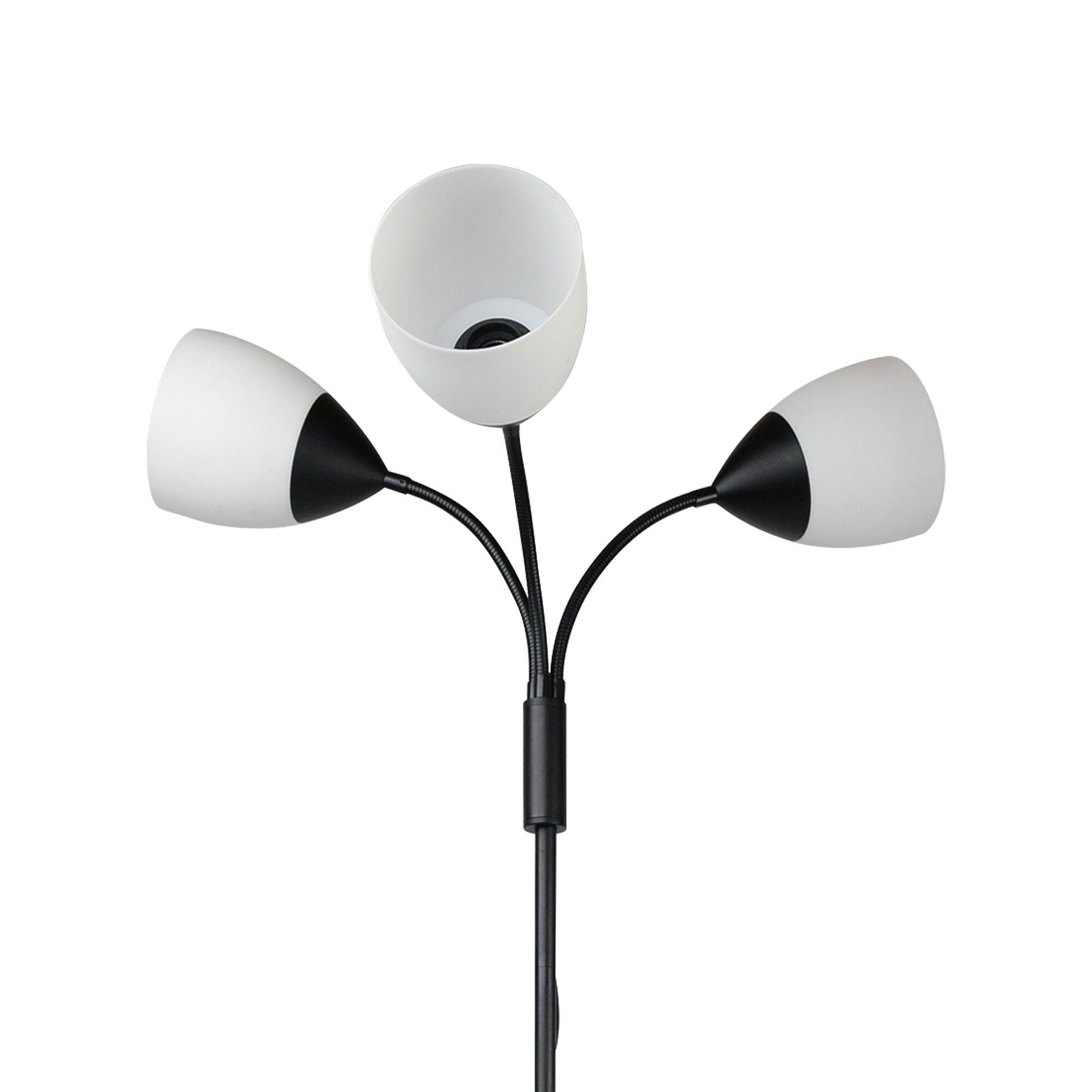 Lampadaire Dahlia, acier, noir,  H.190 cm INSPIRE, E27 - 7