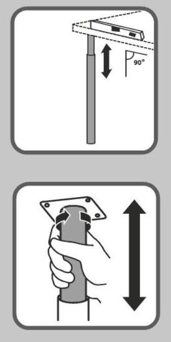 4 pieds de table cylindriques blanc, diamètre 5 cm x hauteur 71 cm - 5