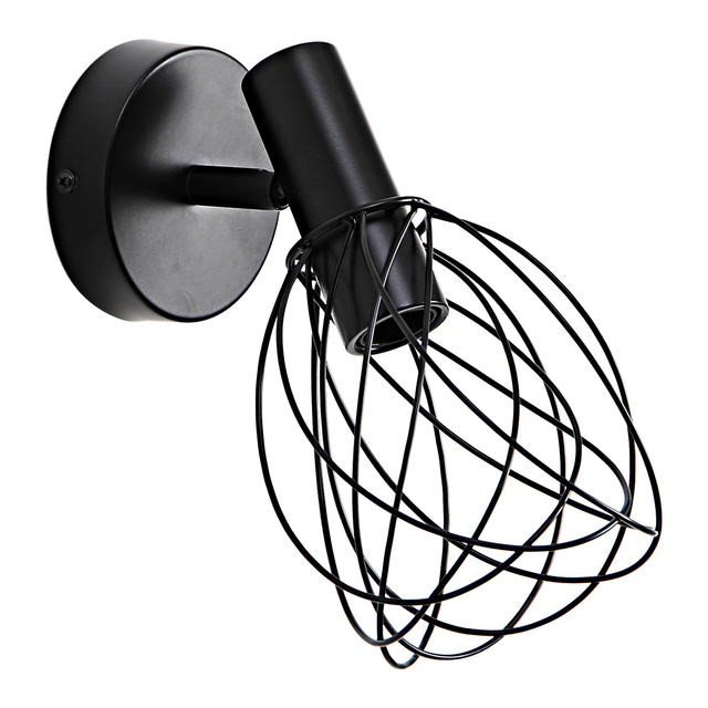 Faretto decorativo senza fonte luminosa MERONE in ferro nero E14 INSPIRE 1 luci