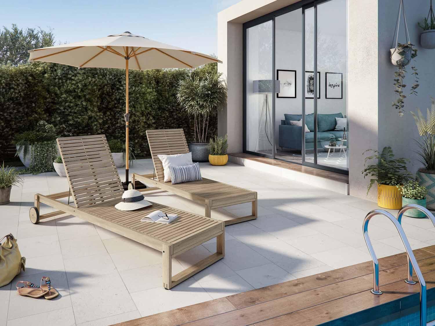 Chapéu de sol NATERIAL AGORA BRANCO D290CM - 10