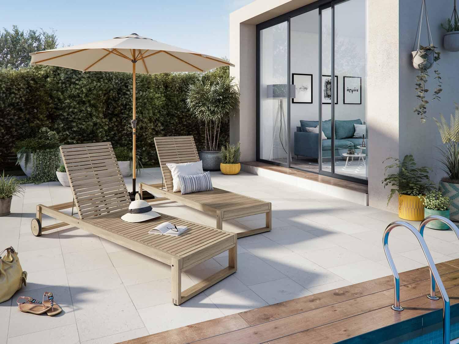 Chapéu de sol NATERIAL AGORA BRANCO D290CM - 11