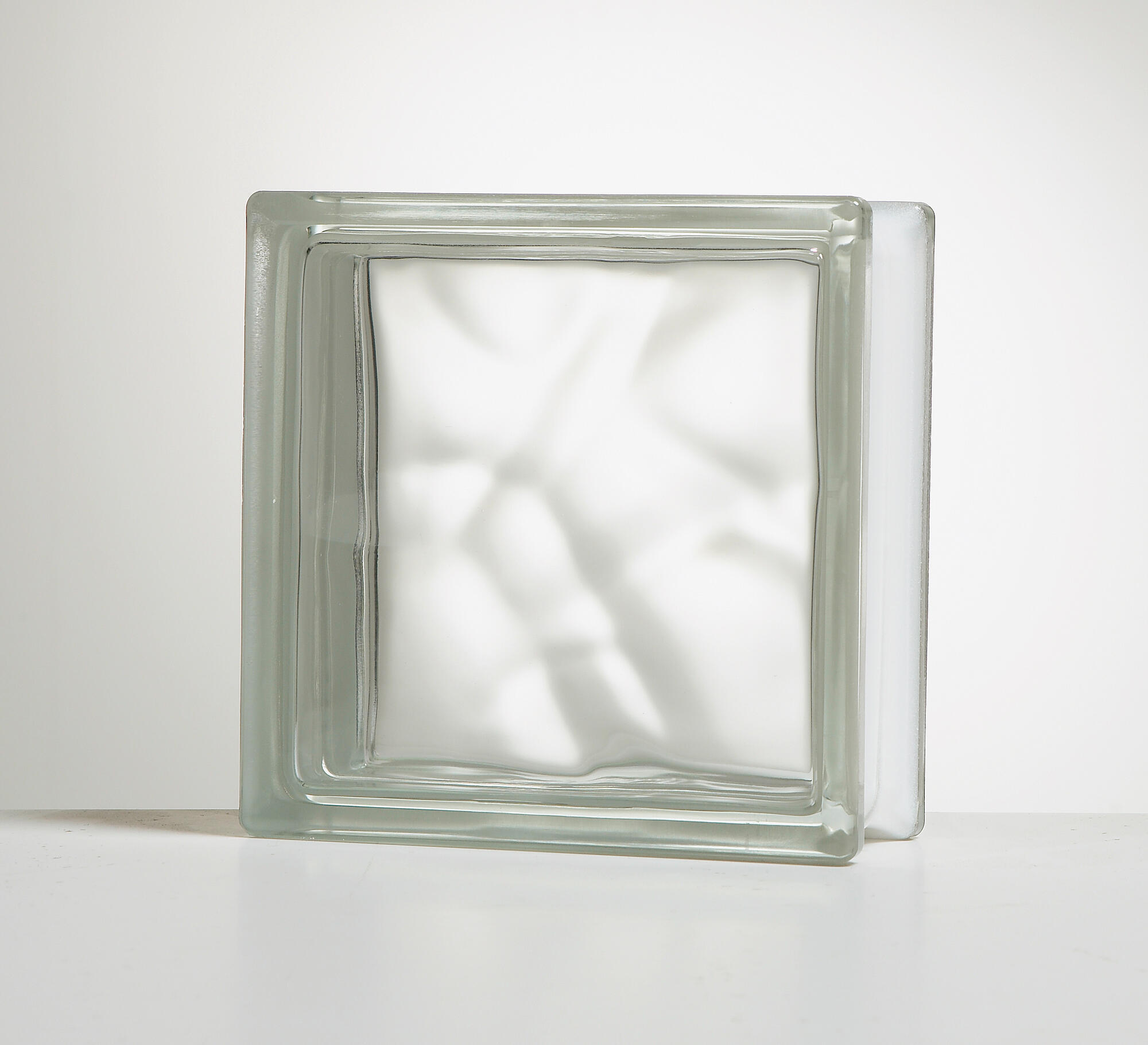 Brique de verre incolore / transparent brillant - 2