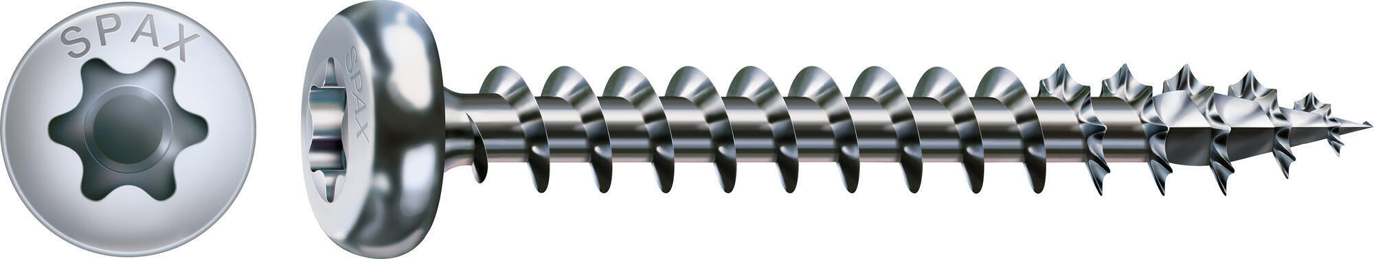 25 vis acier tête ronde t-star+ SPAX, Ø3.5 x L.12 mm - 4
