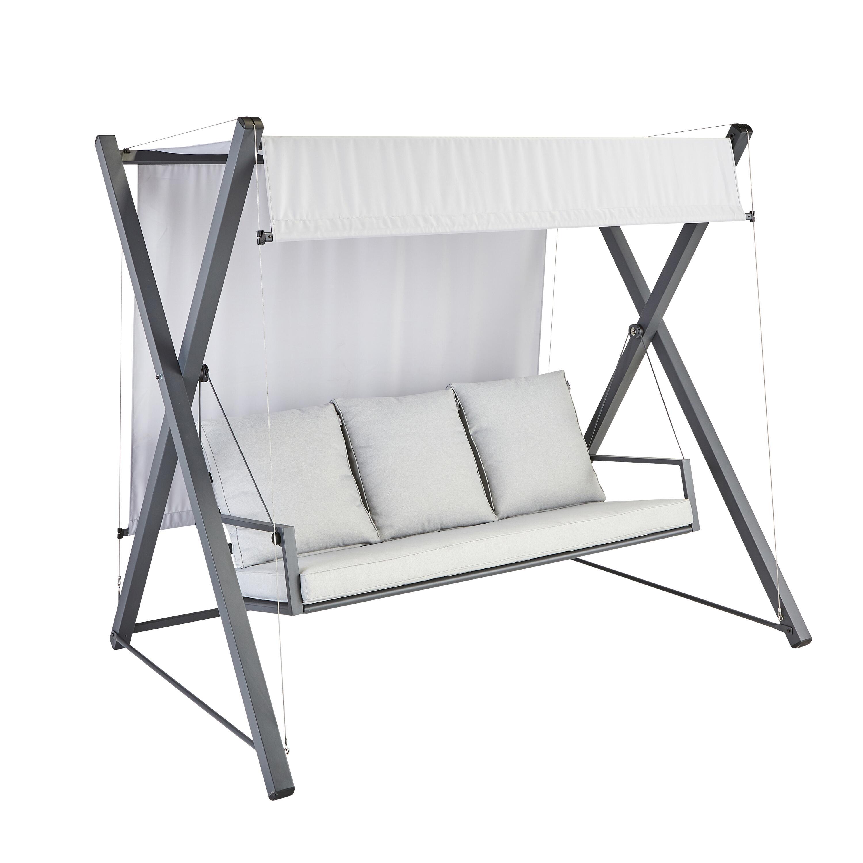 Balancín de acero naterial odyssea gris 155x213 cm