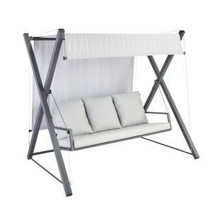 Balancín de acero NATERIAL Odyssea gris 155x213 cm Leroy Merlin